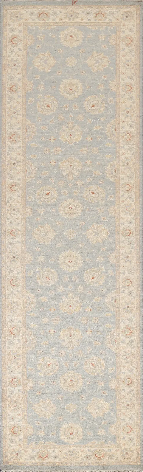 Vegetable Dye Peshawar Chobi Handmade Runner Rug 3x10