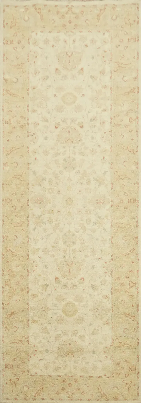 Vegetable Dye Peshawar Chobi Wool Runner Rug 3x8