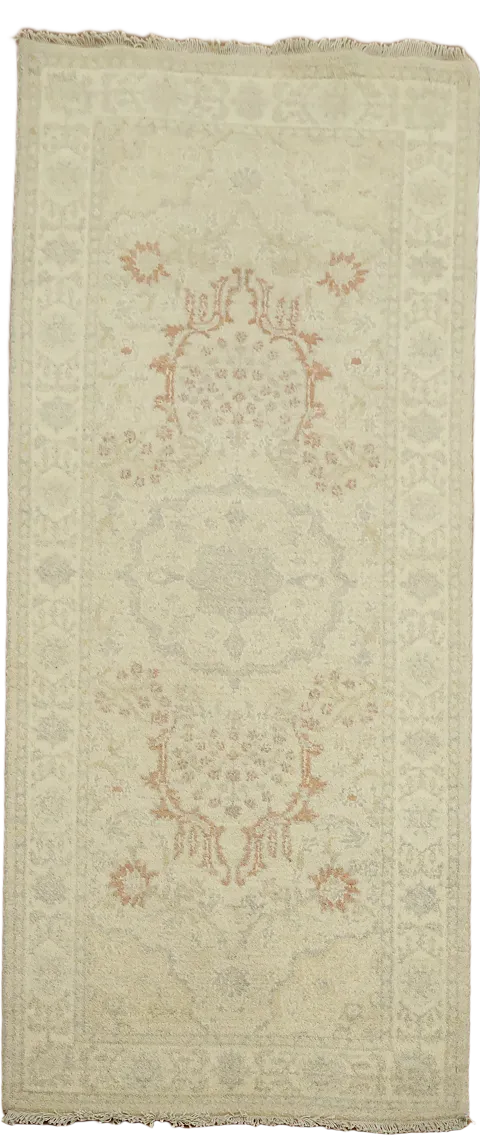 Vegetable Dye Peshawar Chobi Oriental Runner Rug 3x7