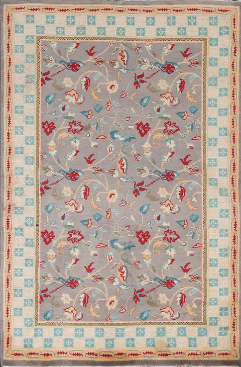 Vegetable Dye Ziegler Handmade Area Rug 4x6