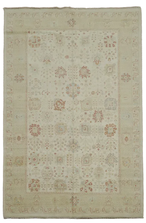 Vegetable Dye Peshawar Chobi Oriental Area Rug 6x10