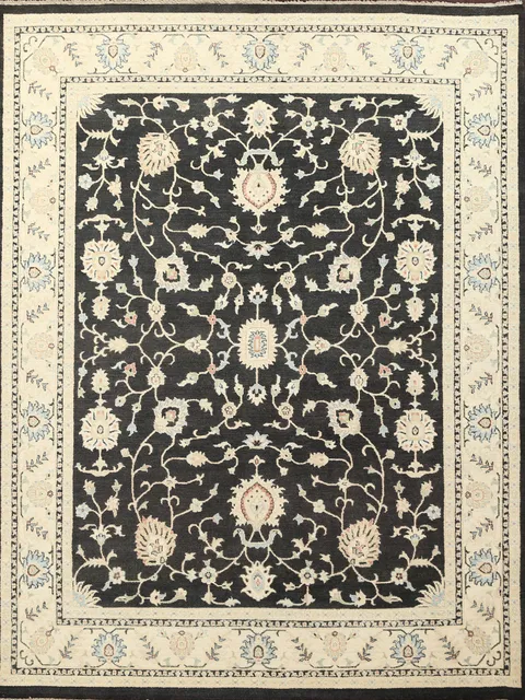 Vegetable Dye Peshawar Chobi Wool Area Rug 8x10