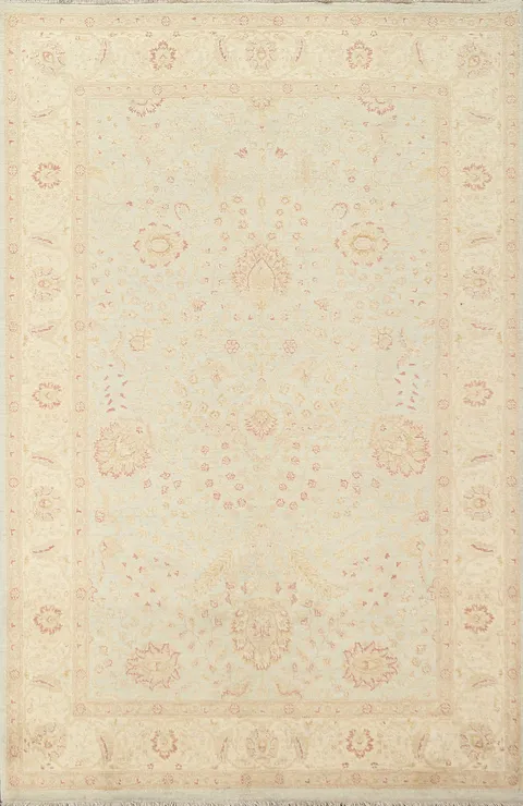 Vegetable Dye Peshawar Chobi Wool Area Rug 6x8
