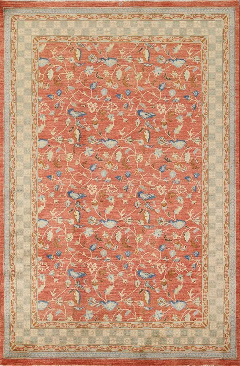 Vegetable Dye Ziegler Handmade Area Rug 6x8