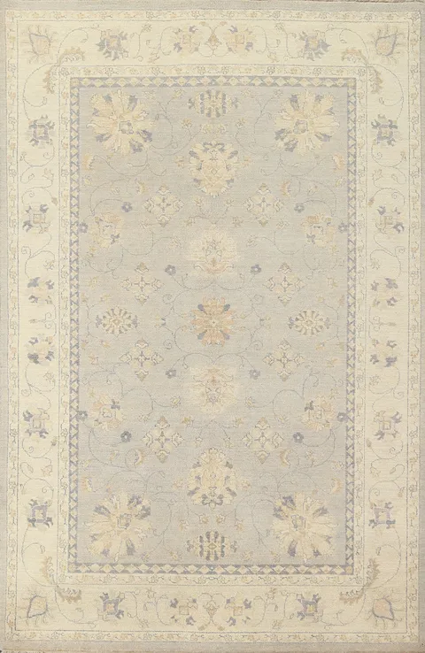 Vegetable Dye Peshawar Chobi Wool Area Rug 6x8