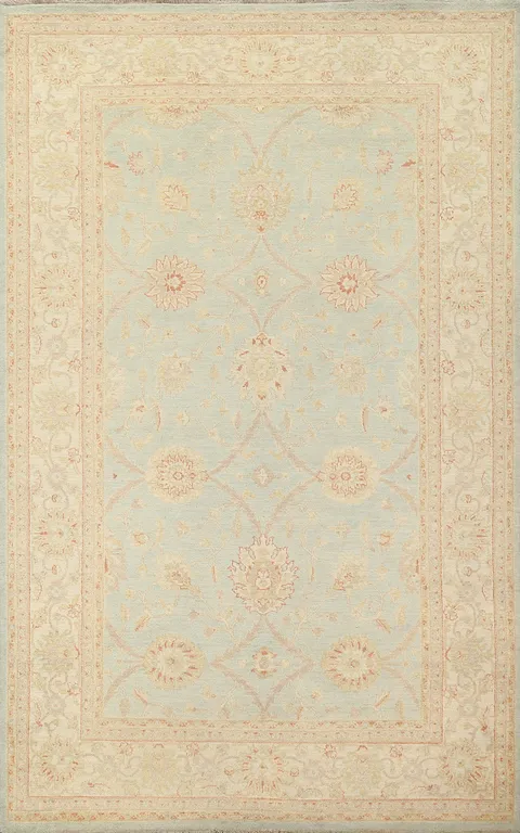 Vegetable Dye Peshawar Chobi Handmade Area Rug 7x10