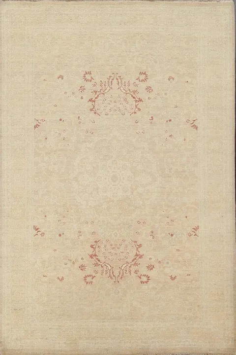 Vegetable Dye Peshawar Chobi Oriental Area Rug 6x8