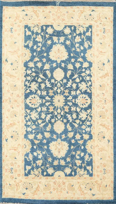 Vegetable Dye Peshawar Chobi Oriental Wool Rug 3x5