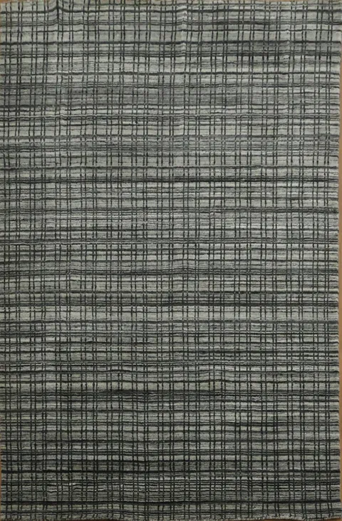 Geometric Contemporary Oriental Area Rug 5x8