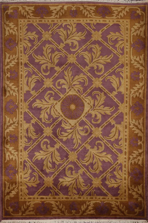 Geometric Nepal Tibetan Oriental Area Rug 4x6