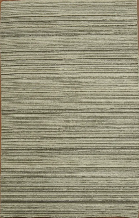 Stripe Gabbeh Oriental Area Rug 5x8