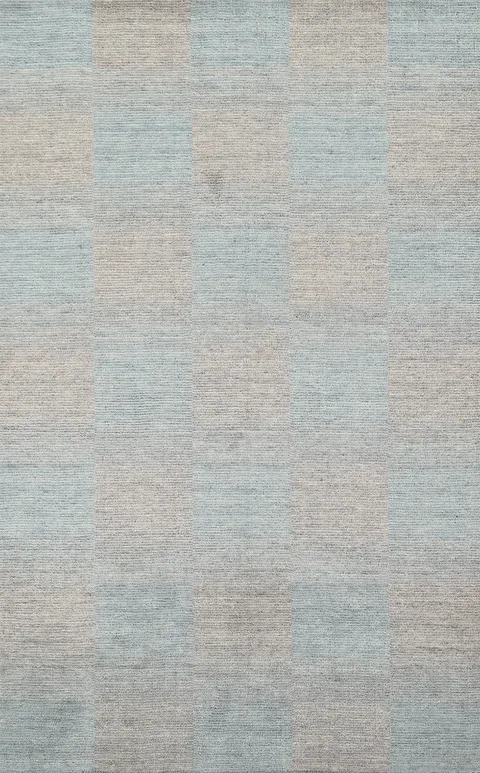 Checkered Gabbeh Wool Area Rug 5x8