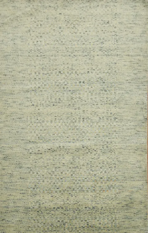 Modern Gabbeh Wool Area Rug 5x8