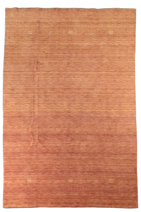 Orange Gabbeh Handmade Area Rug 6x10