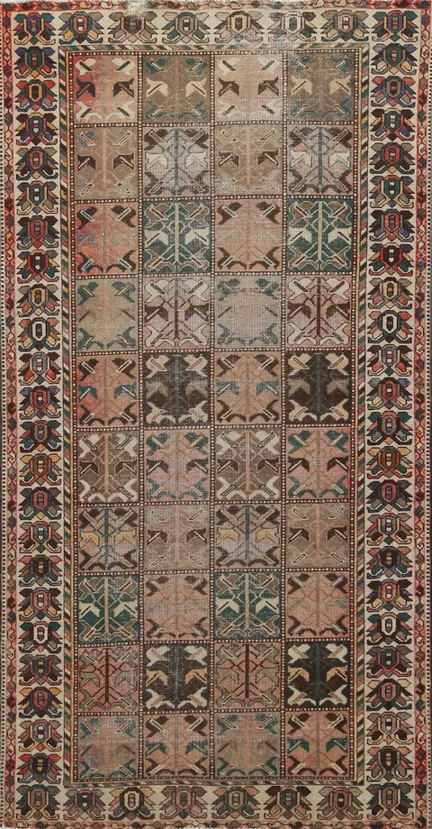 Vintage Bakhtiari Persian Area Rug 5x9