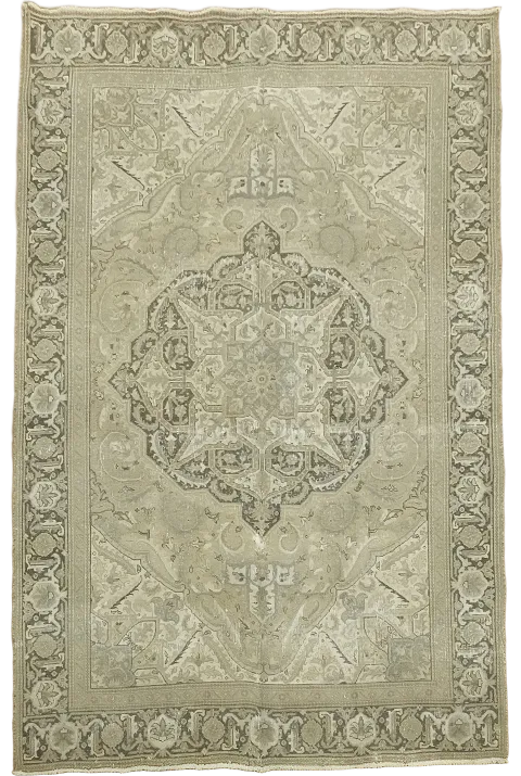 Geometric Heriz Persian Area Rug 6x9