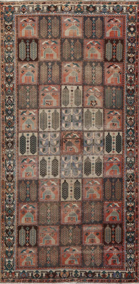 Garden Design Bakhtiari Persian Area Rug 5x9