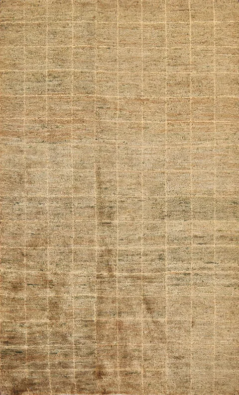 Checkered Contemporary Handmade Area Rug 5x8