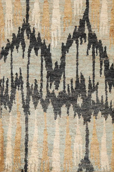 Abstract Oushak Handmade Area Rug 4x6