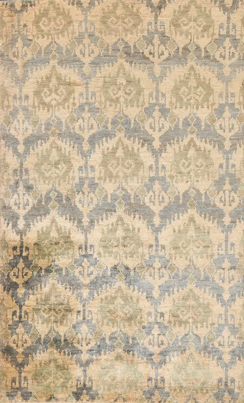 All-Over Oushak Handmade Area Rug 6x9