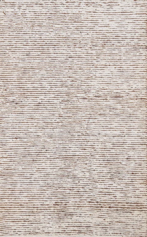 Modern Striped Abstract Handmade Area Rug 4x6