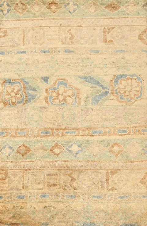 Geometric Oushak Oriental Area Rug 4x6