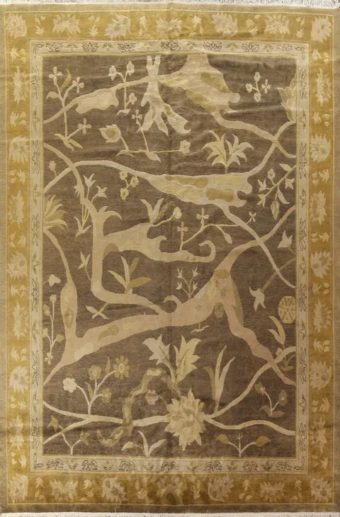 Vegetable Dye Nepalese Handmade Area Rug 12x16