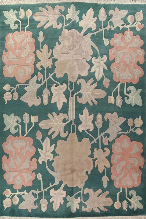Large Vegetable Dye Nepalese Large Wool Rug 12x16