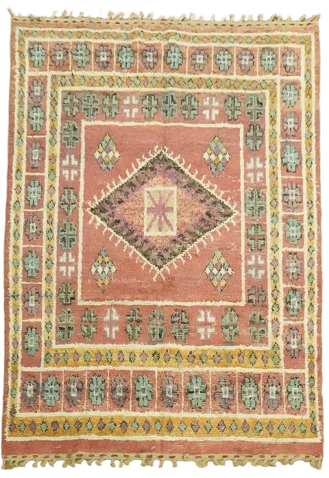 Exquisite Artisan Rug Featuring Rich Cultural Patterns 8x11