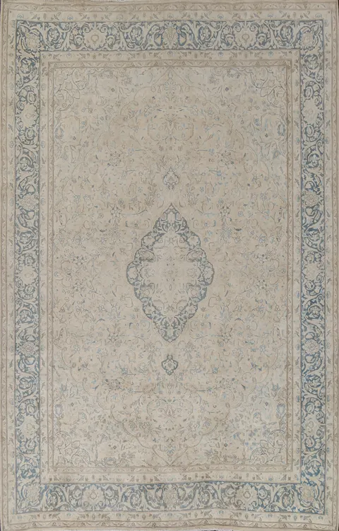 Vintage Wool Kerman Persian Area Rug 10x13
