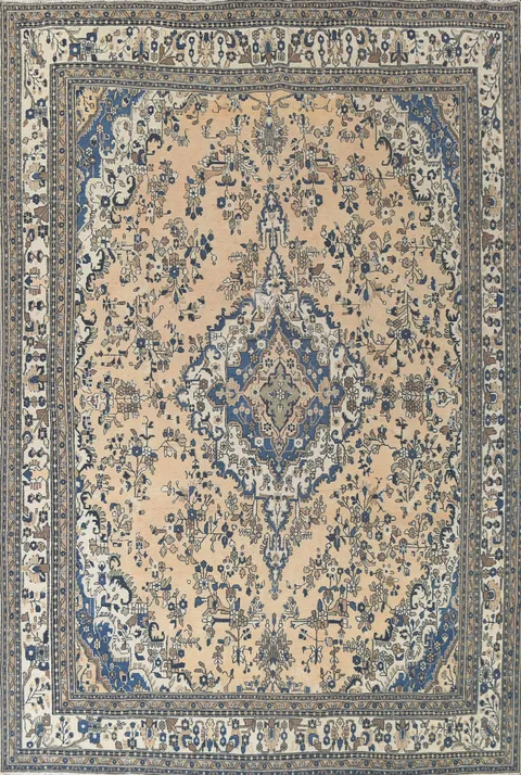 Vintage Wool Hamedan Persian Area Rug 10x13
