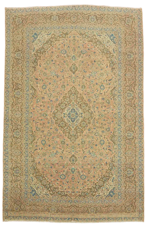 Traditional Large Kashan Persian Area Rug 10x15