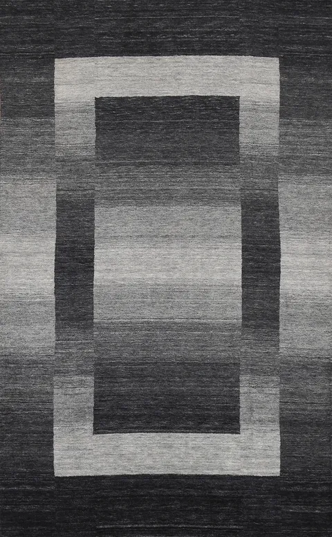 Contemporary Gabbeh Wool Area Rug 7x10