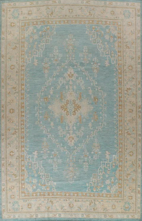 Vegetable Dye Oushak Oriental Area Rug 10x14