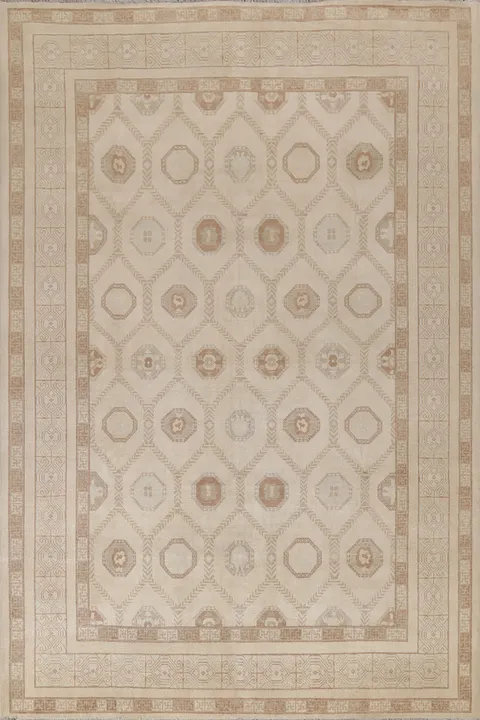 Vegetable Dye Khotan Oriental Area Rug 9x12