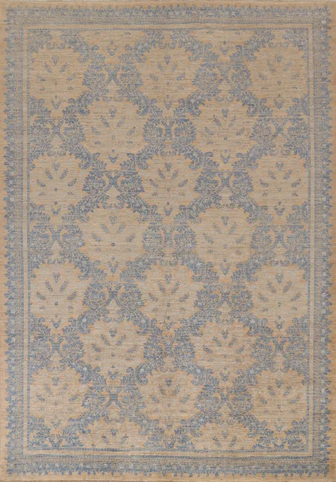 Vegetable Dye Oushak Turkish Area Rug 8x10