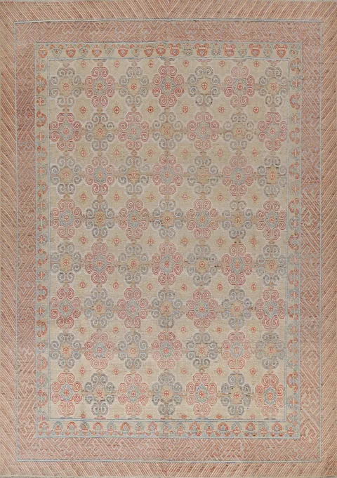 Vegetable Dye Oushak Turkish Area Rug 8x10