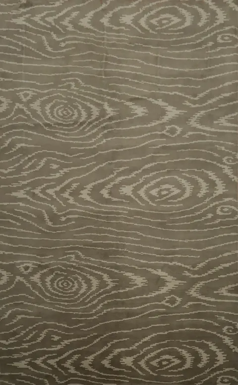 Modern Serenity: Neutral Tones Rug with Hypnotic Design 8x12