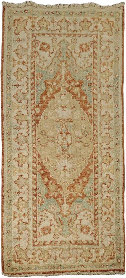 Vegetable Dye Oushak Turkish Rug 3x6