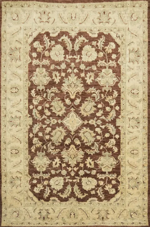 Vegetable Dye Chobi Peshawar Handmade Wool Rug 3x5