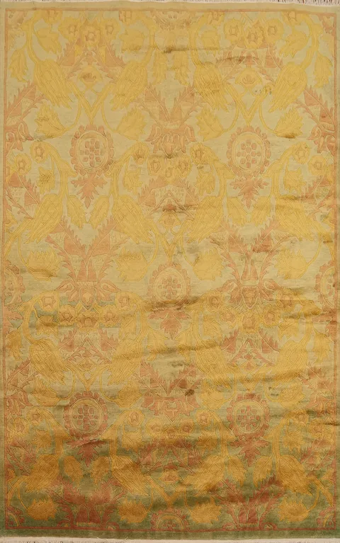 Vegetable Dye Nepalese Handmade Area Rug 6x9