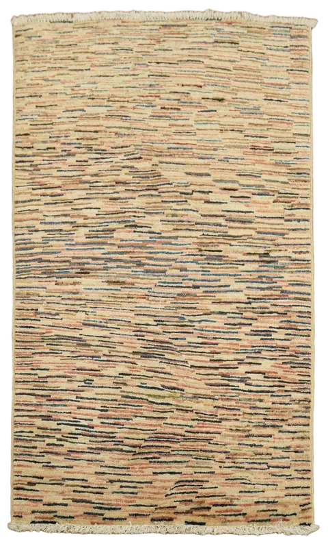 Handmade Gabbeh Kashkoli Wool Modern Rug 2x4