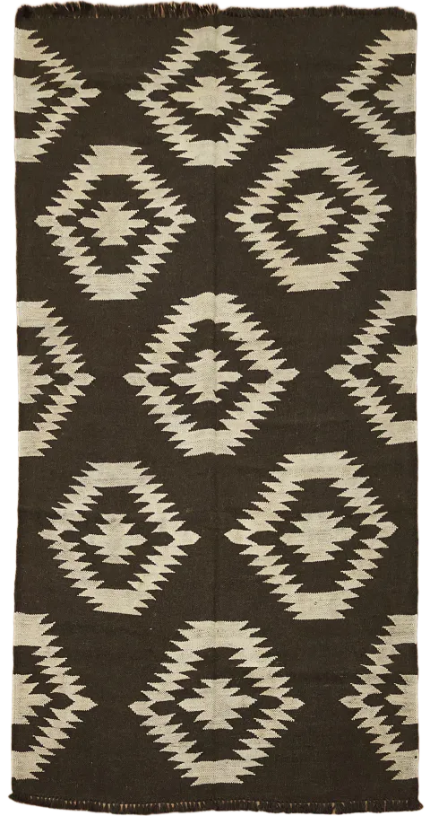 Natural Dye Kilim Oriental Area Rug 5x7