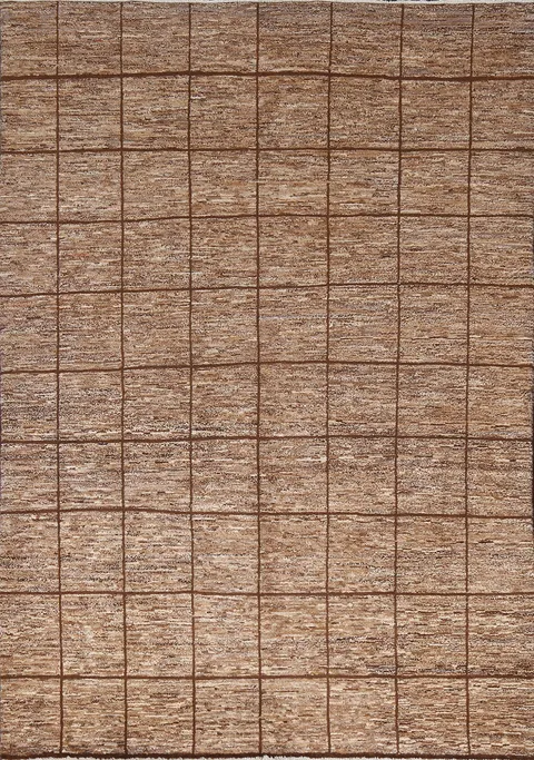 Earth-Tone Gabbeh Persian Area Rug 5x6