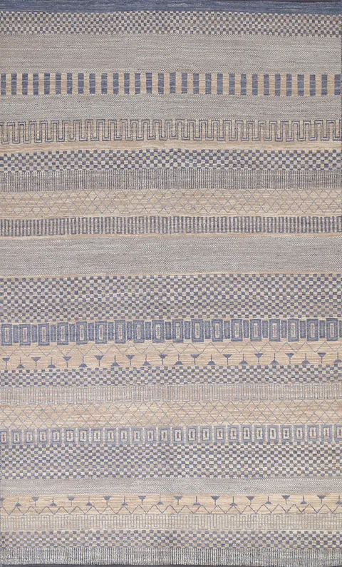 Vegetable Dye Chobi Peshawar Handmade Area Rug 6x8