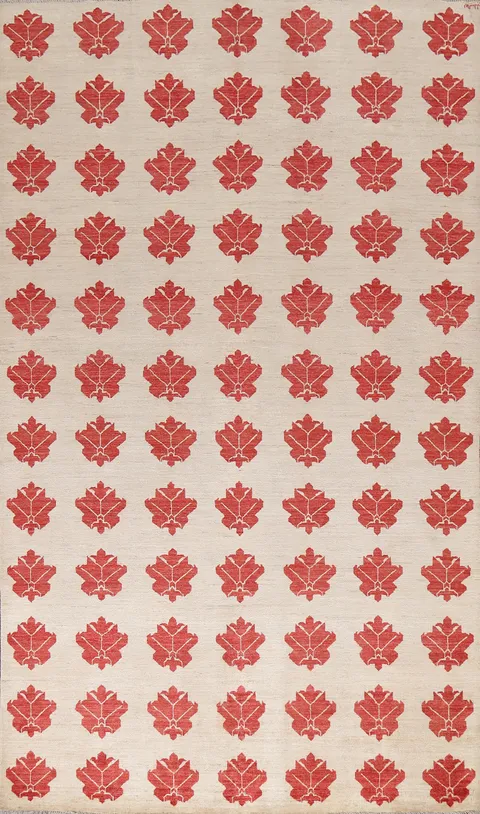Geometric Gabbeh Kashkoli Wool Area Rug 6x10