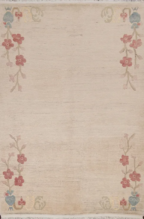 Vegetable Dye Nepalese Handmade Area Rug 6x8