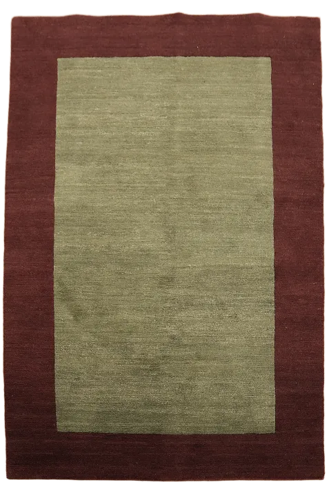 Vegetable Dye Wool Nepalese Modern Area Rug 4x6