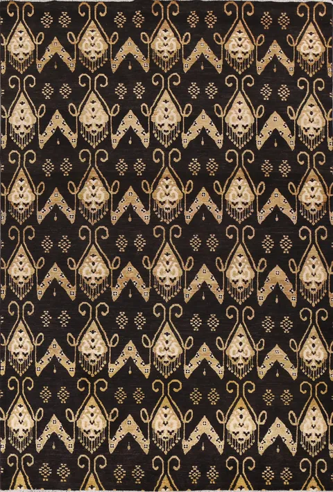 Wool Gabbeh Kashkoli Oriental Area Rug 8x11