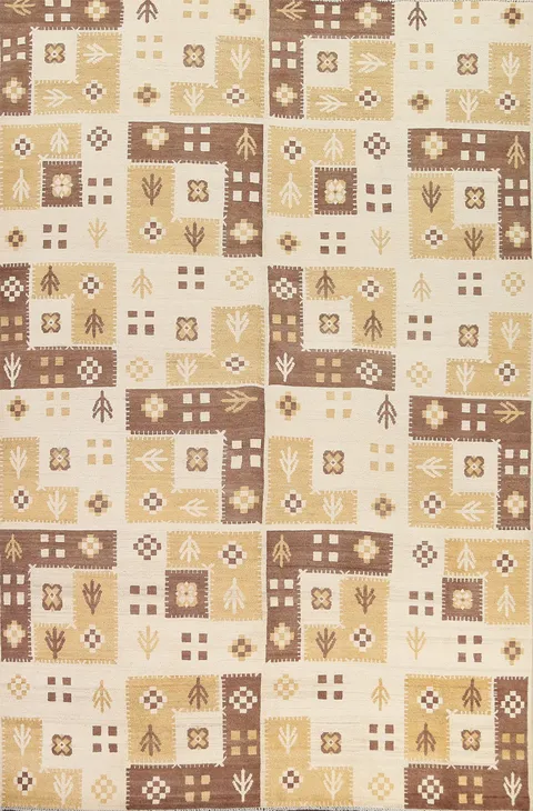 Wool Gabbeh Kashkoli Oriental Area Rug 6x10